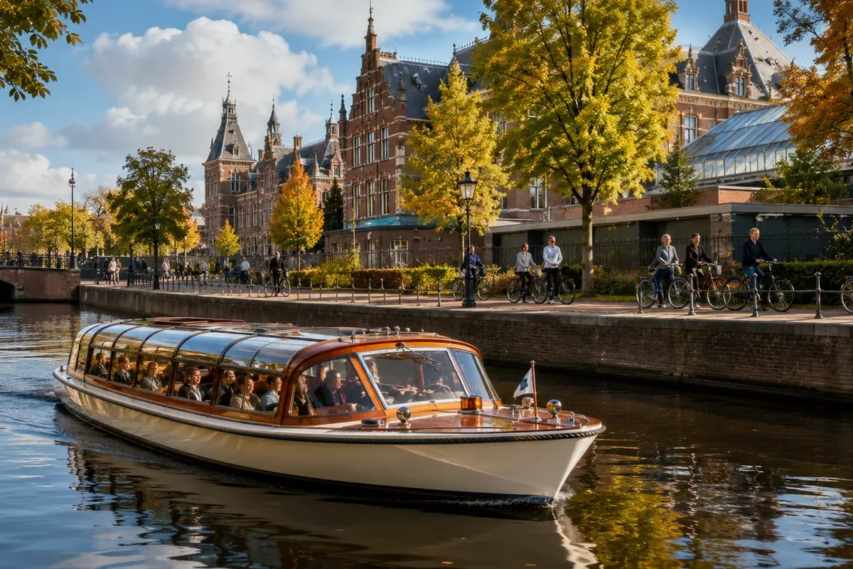 Museumkwartier en Rijksmuseum in Amsterdam